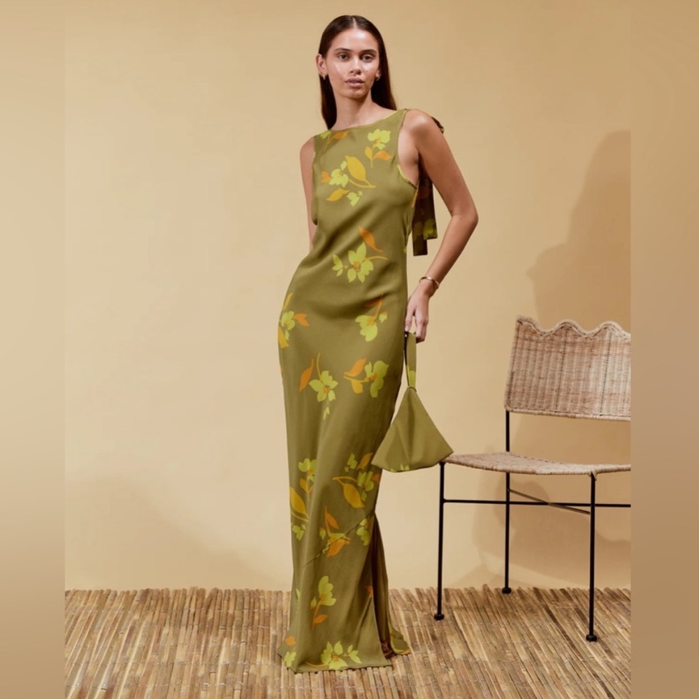 SOLEIL SOLEIL INES DRESS TULIP HAZEL SILK